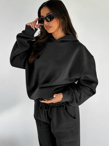 Damen Oversized Hoodie Jogger Set