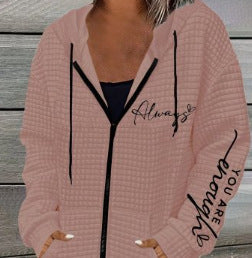 Damen Kapuzenjacke Lässig mit Motivdruck Eveloria