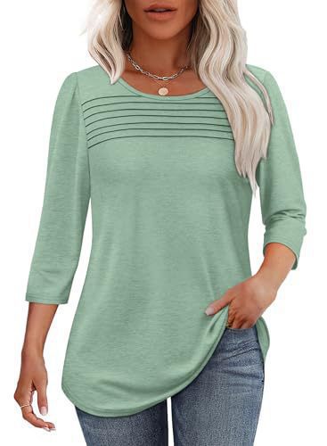 Damen Langarmshirt Plissee-Details Eveloria