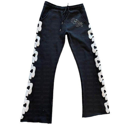 Damen Sweatpants Bequem Mit Seitendetails Grau Eveloria