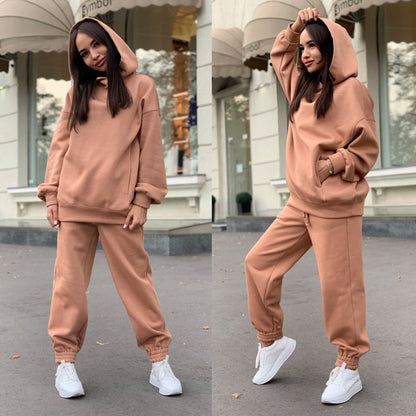 Eveloria Damen Sportlicher Hoodie Jogginghose Set
