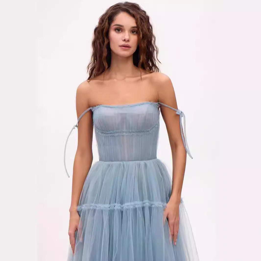 Eveloria Damen Abendkleid Tüll Elegant
