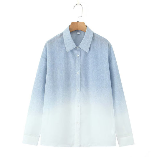 Damen Bluse Leichter Farbverlauf Eveloria - Eveloria