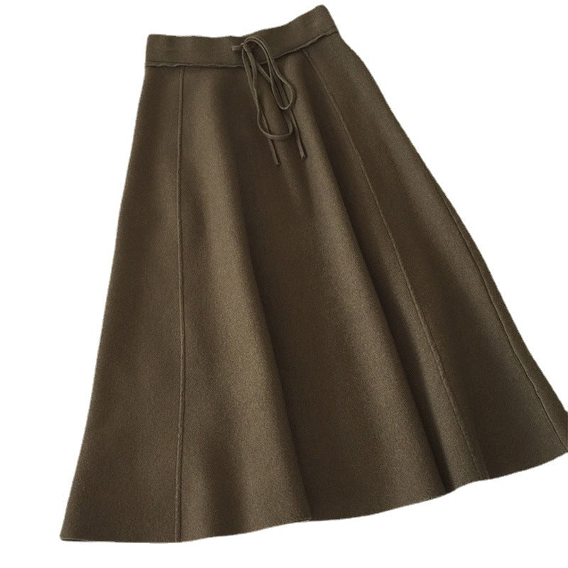 Damen Maxirock Weiches Material Kordelzug Eveloria