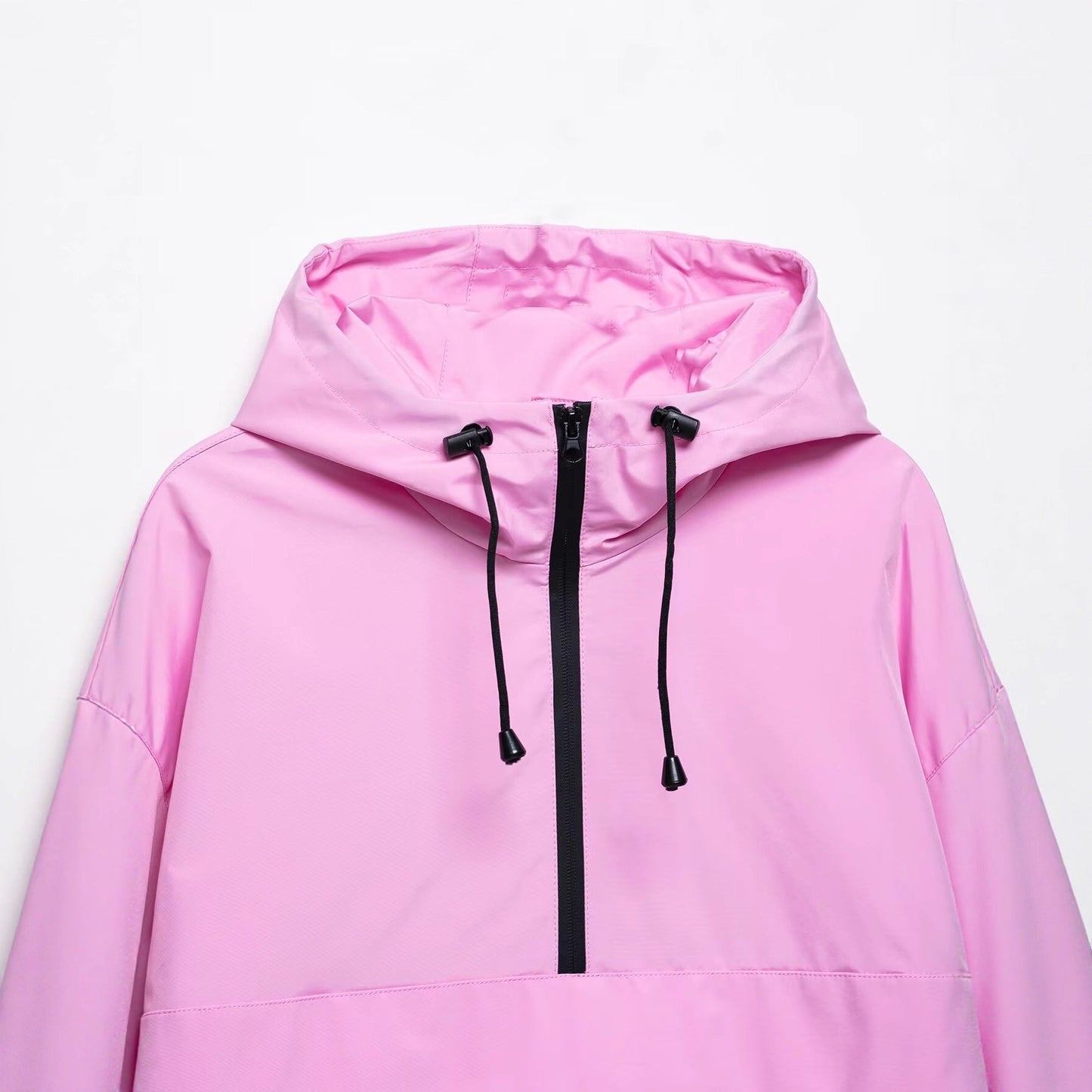 Damen Freizeitjacke Verstellbarer Kapuzenkragen Praktische Taschen