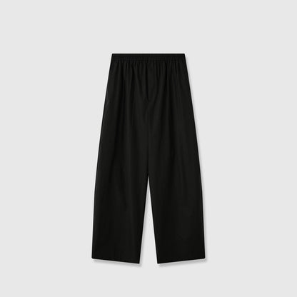 Damen Palazzo-Hose Elastischer Bund Weit