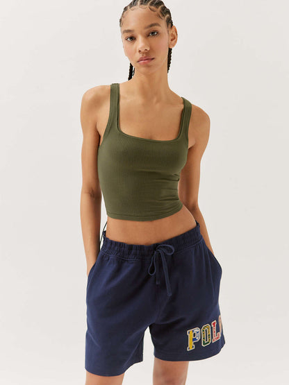 Damen Tank- Gerippt Trendig