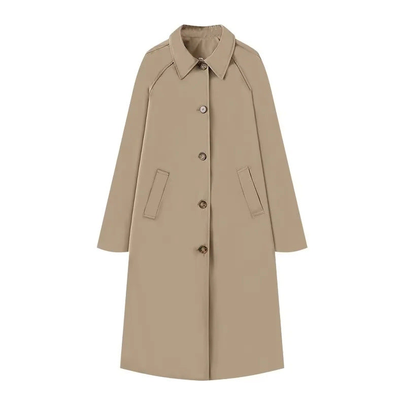 Eveloria Damen Trenchcoat Gefüttert Karomuster