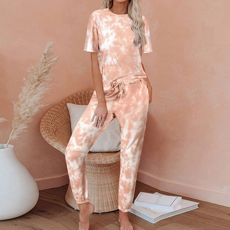 Damen Freizeit-Set Batikdesign Elastisch