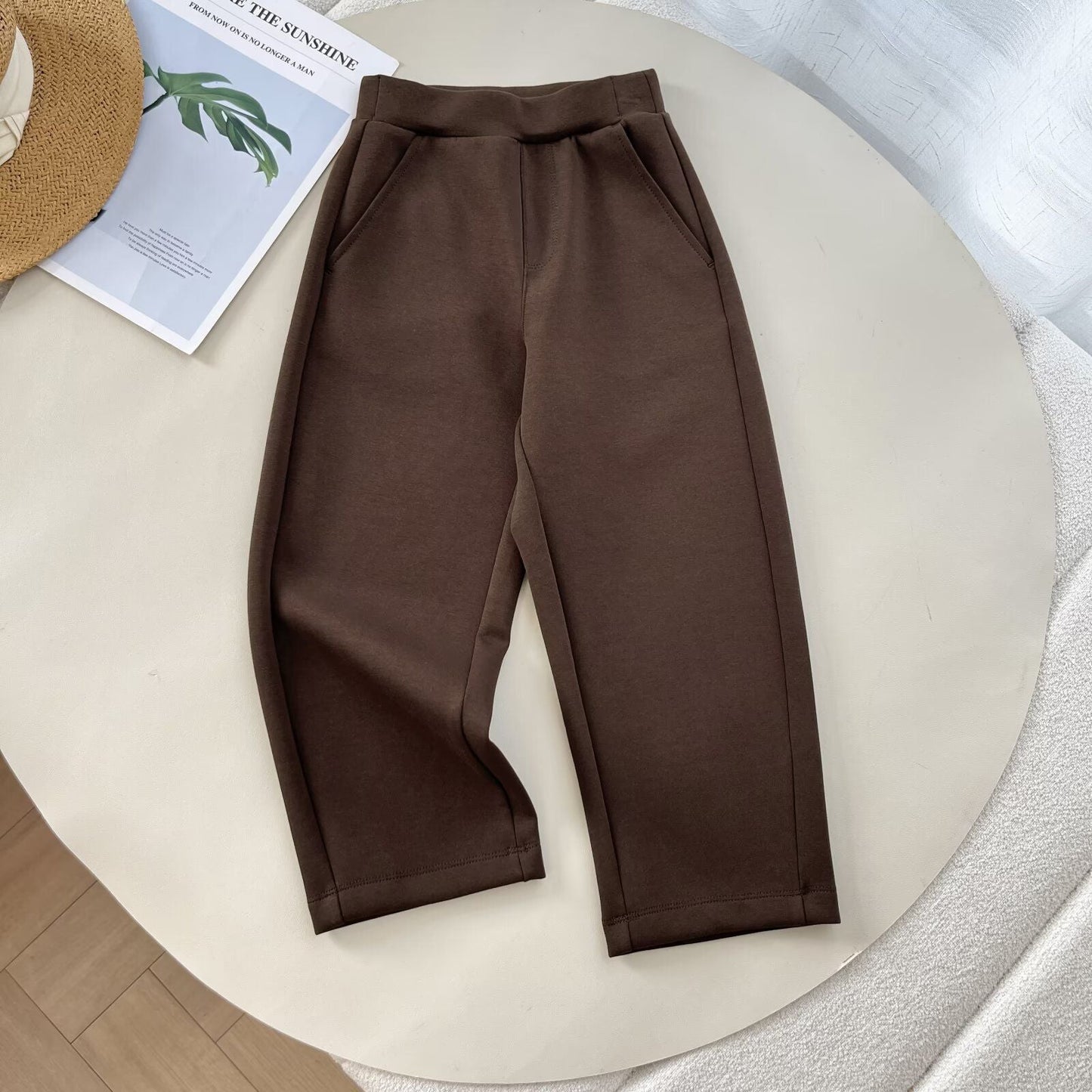 Damen Freizeithose Hochwerter Bund Praktische Taschen Eveloria