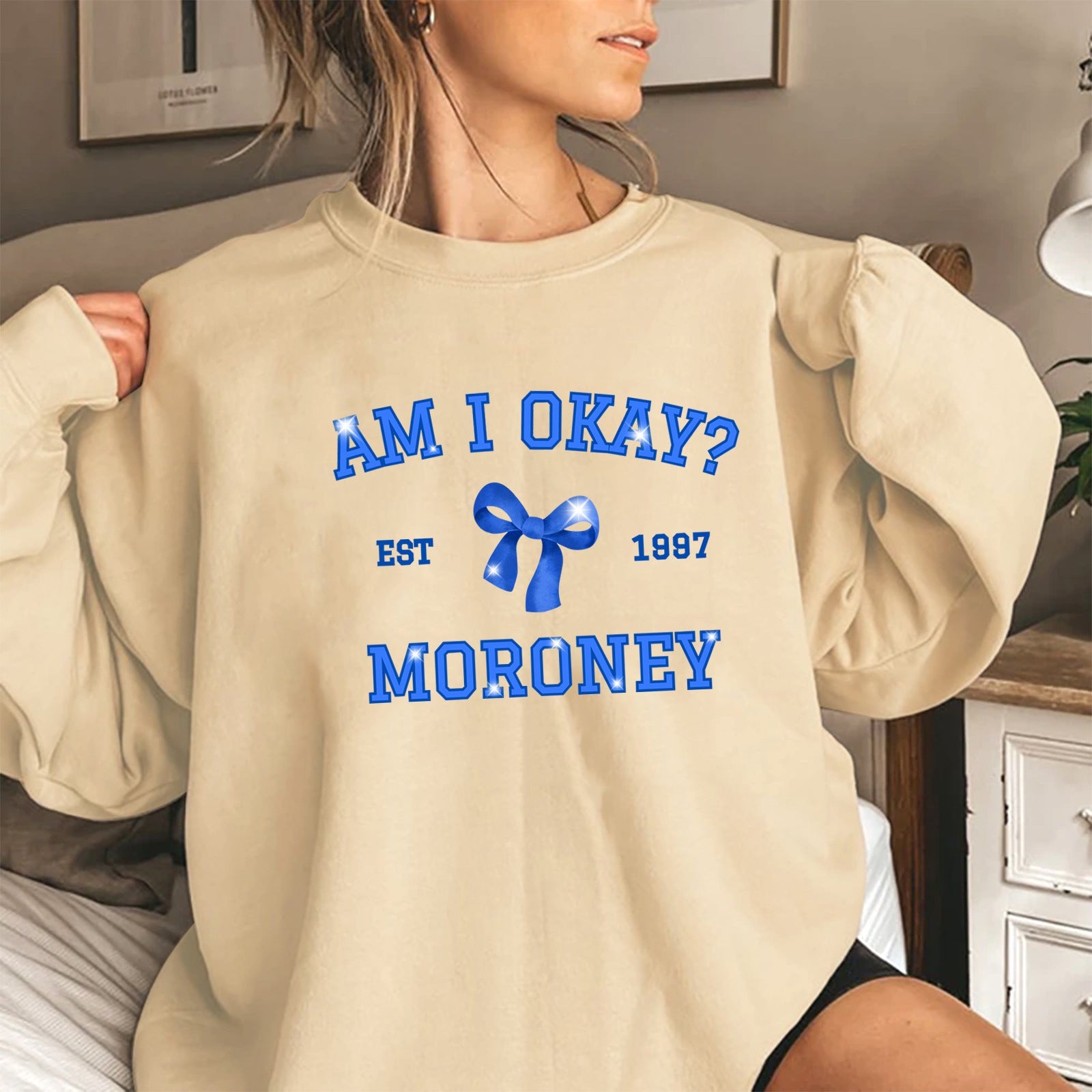 Damen Sweatshirt Kreativer Aufdruck Verspielt Eveloria - Eveloria