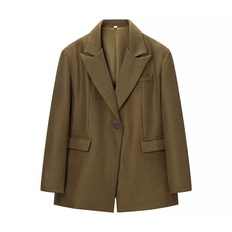 Damen Oversized Blazerjacke Klassisch Eveloria