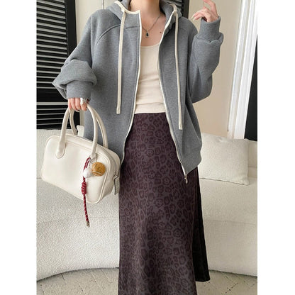 Damen Kapuzenjacke Oversized Lässig Eveloria