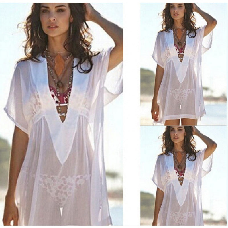 Damen Strandkleid Eveloria Sommerkleid Leicht