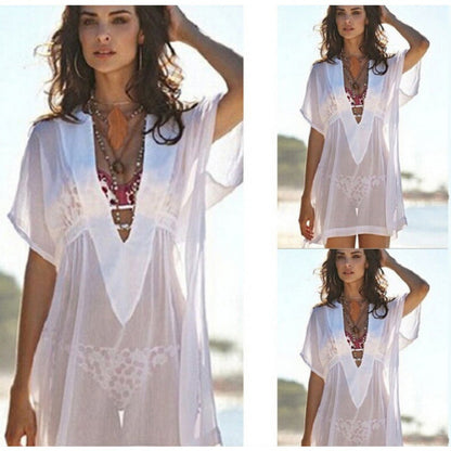Damen Strandkleid Eveloria Sommerkleid Leicht