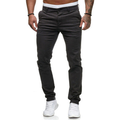 Herren Slim-Fit-Chinohose Modern