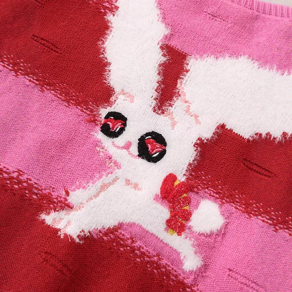 Damen Pullover Tier-Motiv Farbverlauf Eveloria