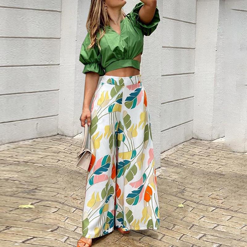 Damen Crop- und Hose Set Eveloria - Eveloria