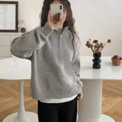 Damen Pullover Halbzipp Evelyn Modisch