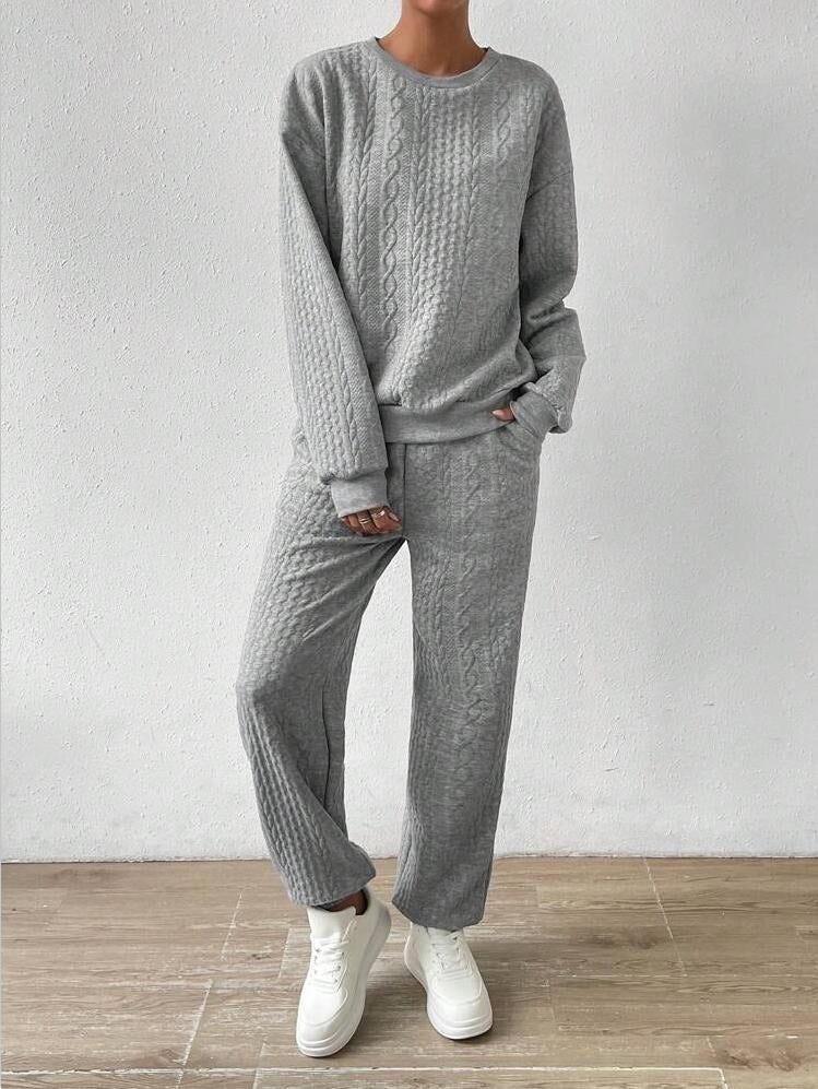 Damen Strickset Kuschelig Lockere Passform Eveloria