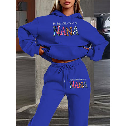 Damen Jogginganzug Bequem Mit Schriftzug Eveloria