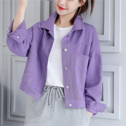 Damen Oversized Denimjacke Blau Eveloria