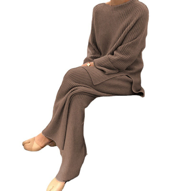 Damen Strickensemble Weit Schnitt Eveloria