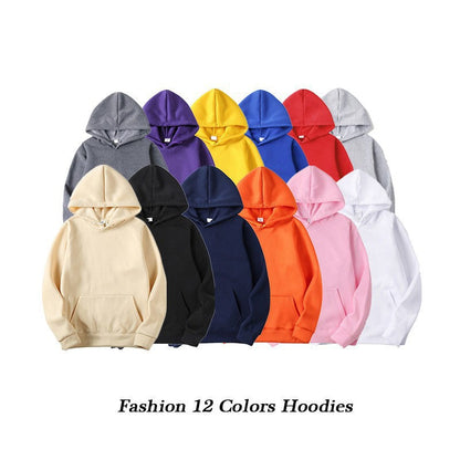 Damen Pullover Kapuze mit Kängurutaschen und Schriftzug