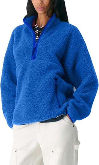 Damen Fleece Pullover Eveloria Weich Grau