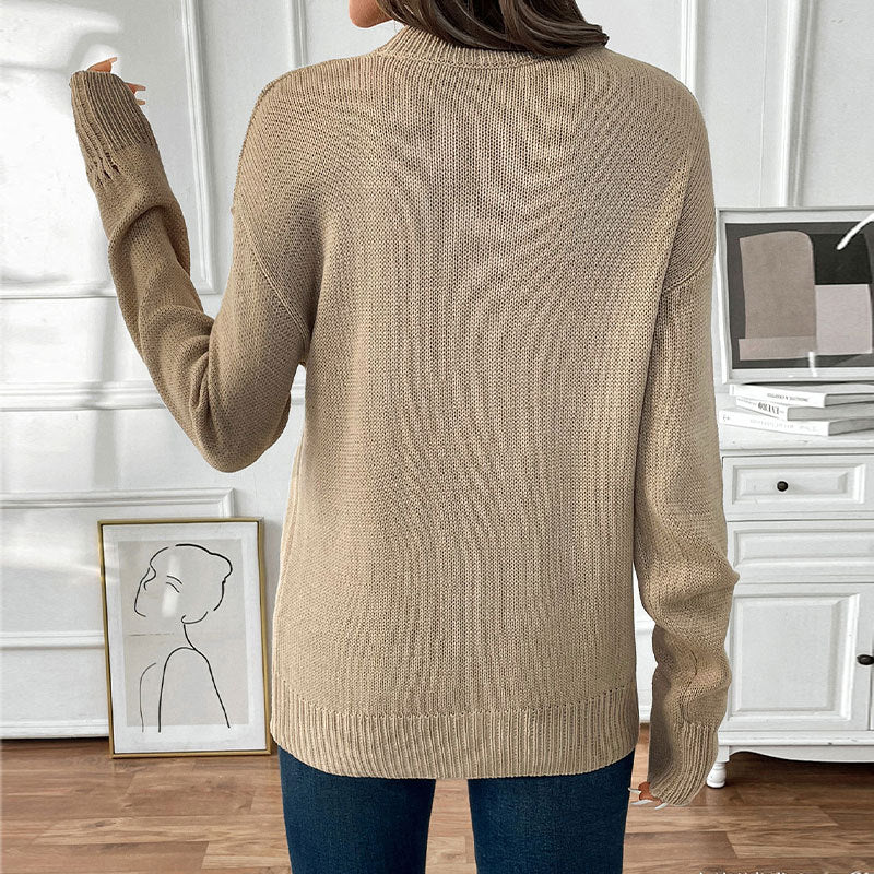 Damen Strickpullover Lässiger Schnitt Fruchtig
