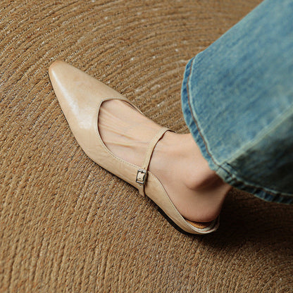 Damen Slipper Echtes Leder