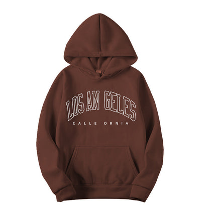 Damen Kapuzenpullover Weiter Schnitt Los Angeles Print