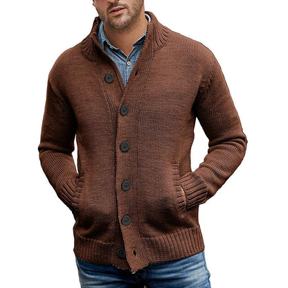 Herren Strickjacke Modern Komfortable Taschen