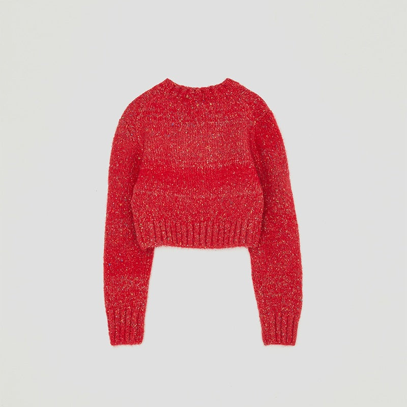 Damen Kurzpullover Eveloria Modisch Geschnitten