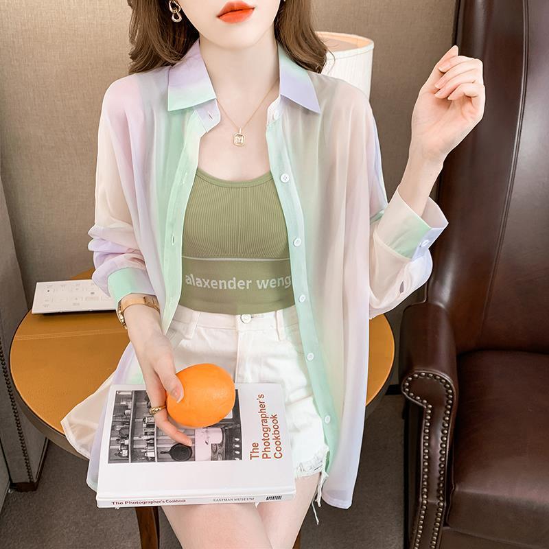 Damen Overshirt Bluse Luftig Farbenfroh Eveloria