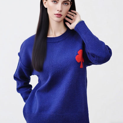 Damen Kurzpullover Strick Weich Gemustert Eveloria