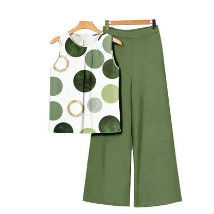 Damen Zweiteiler-Set Punkte-Design Bequem Eveloria