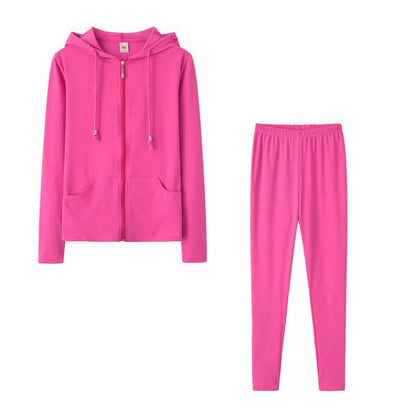Damen Sport-Zweiteiler Kapuzenjacke und Hose Eveloria