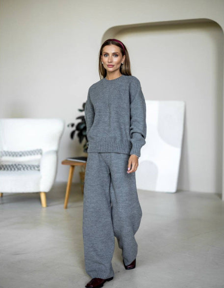 Damen Strickpullover Kuschelig Moderner Schnitt Weite Passform