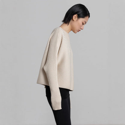 Damen Strickpullover Eveloria Gemütlich Stylisch