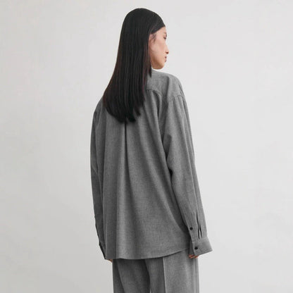 Damen Oversized Hemdbluse Moderner Schnitt Lässig