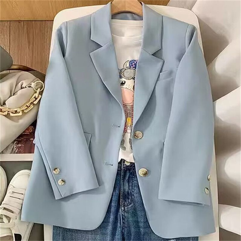 Damen Blazer Doppelter Knopfleiste Eveloria Schwarz - Eveloria