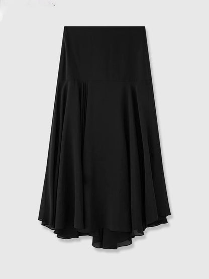 Damen Maxirock Asymmetrischer Schnitt Eveloria