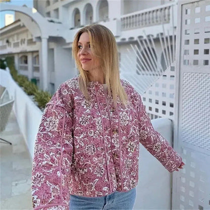 Damen Steppjacke Bedruckt Eveloria