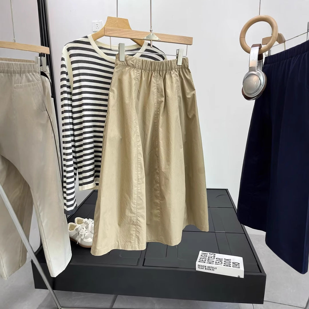 Eveloria Damen Midirock Elegant Reißverschluss