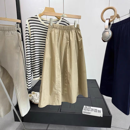 Eveloria Damen Midirock Elegant Reißverschluss