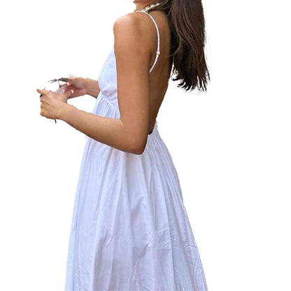Damen Sommerkleid V-Ausschnitt Lockerer Schnitt Eveloria