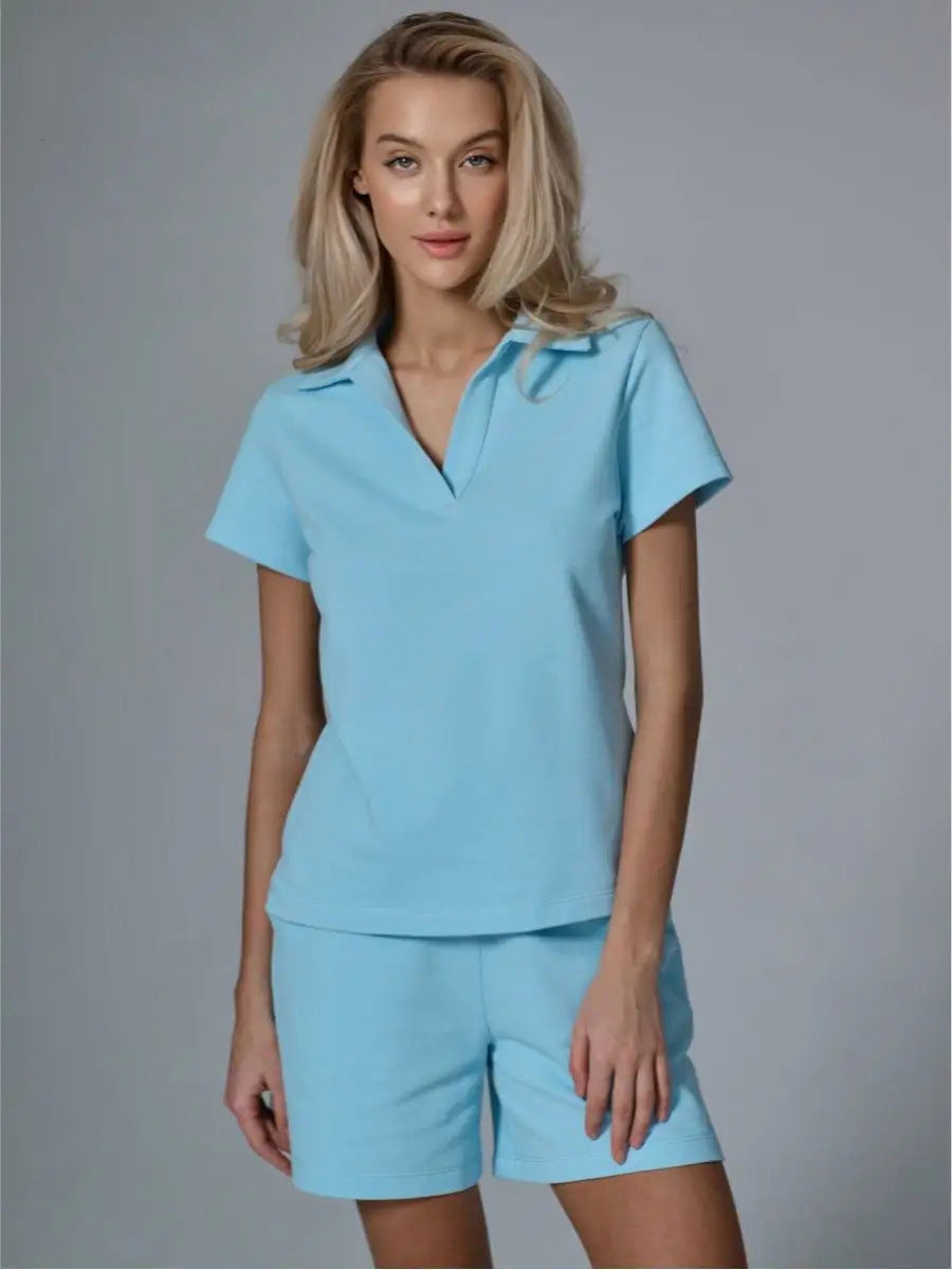 Damen Sport-Set Kurzarm Elastisch Eveloria