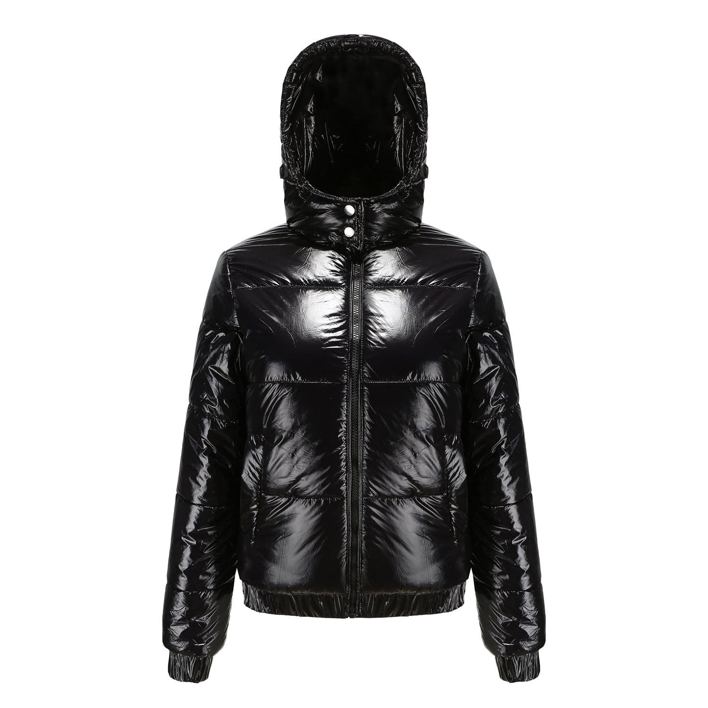 Damen Winterjacke Wasserabweisend Thermo Komfort Glänzend