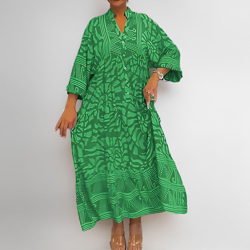 Damen Kaftan Kleid Muster Eveloria